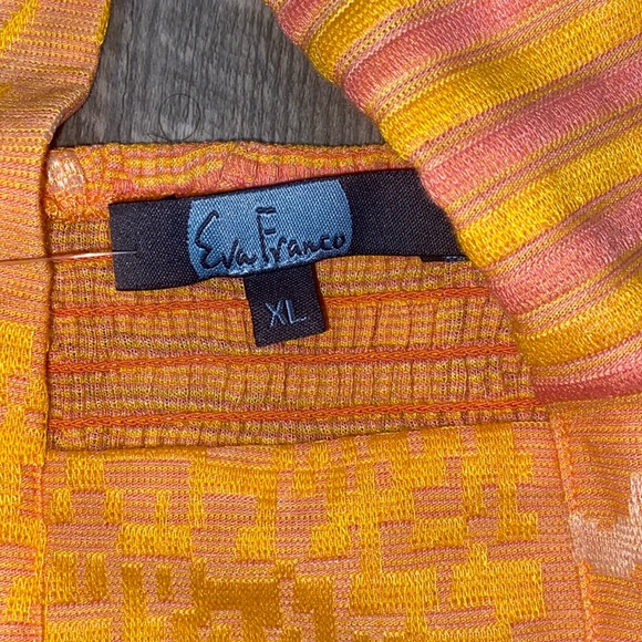EVA FRANCO NWOT ORANGE Creamsicle Summer Wrap Halter Top - Picture 4 of 6